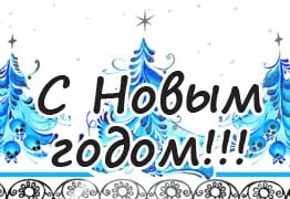 Поздравление с Новым годом и график работы в праздничные дни