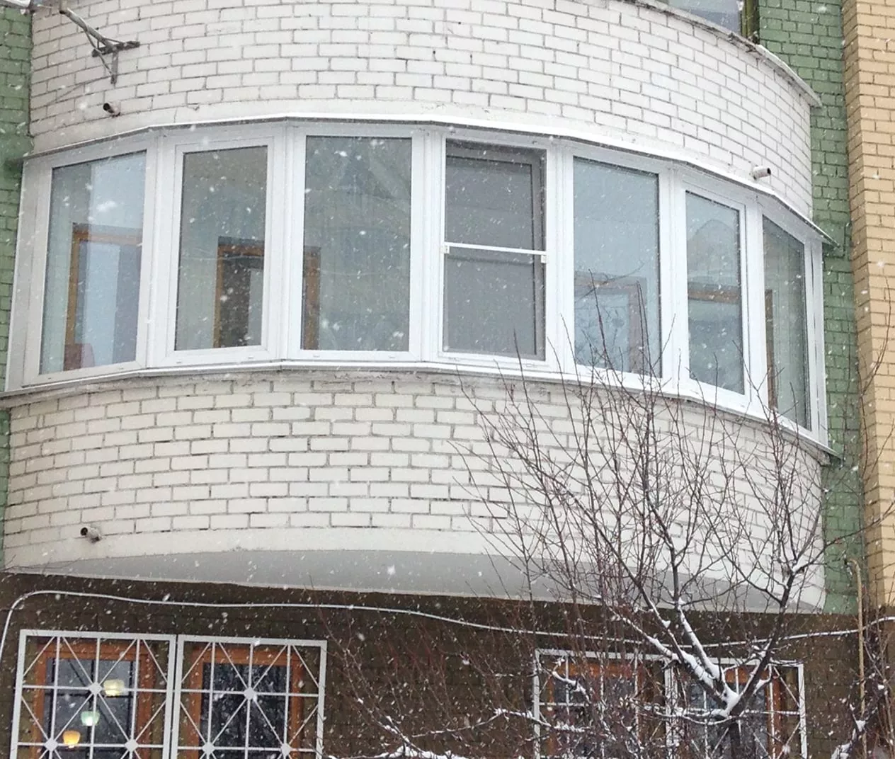 Полукруглые балконы в Рязани